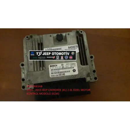 2014-15 Jeep Cherokee (KL) 2.0L Dizel Motor Beyni 05150681AB - 2.El Ürün