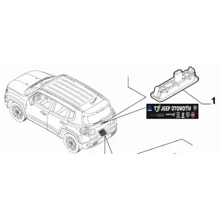 2014-2018 Jeep Renegade / Fiat Egea Bagaj Kapı Düğmesi 52030366