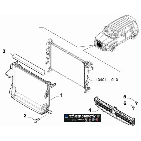 2018 - 2023 Jeep Renegade Ön Hava Giriş Izgarası 735690791