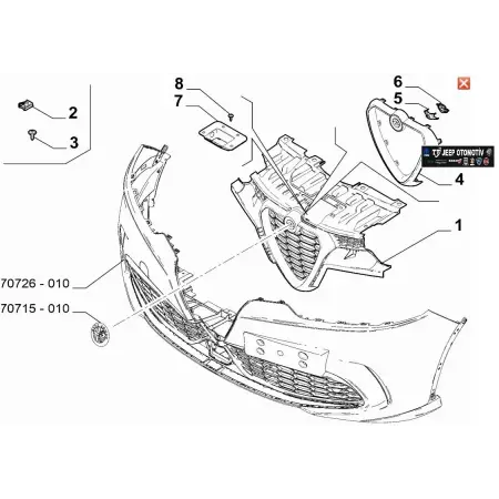 2022 - 2025 Alfa Romeo Tonale Ön Üçgen Arma / Logo 156170260