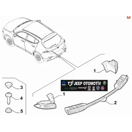 2022-24 Alfa Romeo Tonale Arka Stop Lambası 50577292 50581559