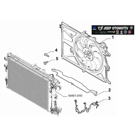 2019-24 Jeep Renegade Fiat 500X ElektroFan 1.5L Hibrit 52181757 - 2.El Ürün