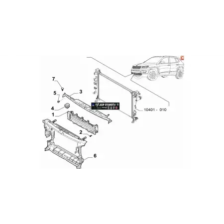 2021 - 2023 Jeep Compass Ön Alt Karlık / Rüzgarlık 52182945