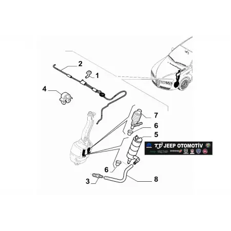 Alfa Romeo / Fiat / Lancia Ön Cam Silecek Motoru 71740944