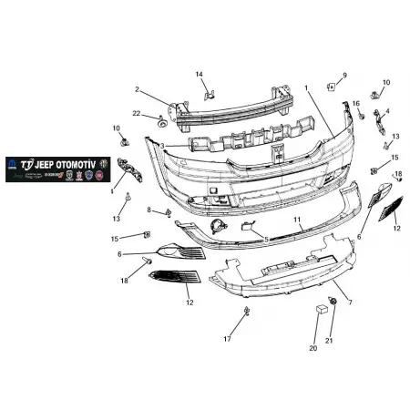 Dodge Journey Fiat Freemont Sağ Ön Tampon Braketi 05178410AD