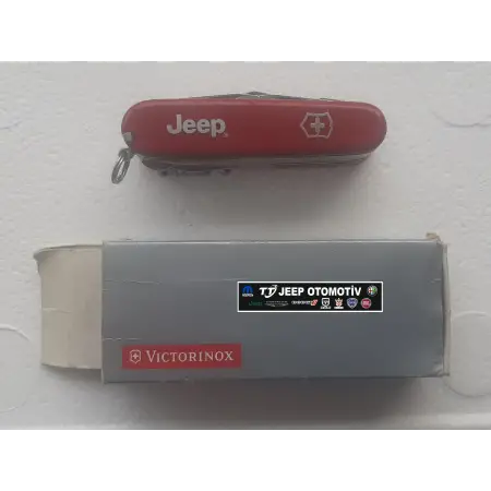 Jeep Marka Victorinox çok amaçlı kırmızı renk çakı