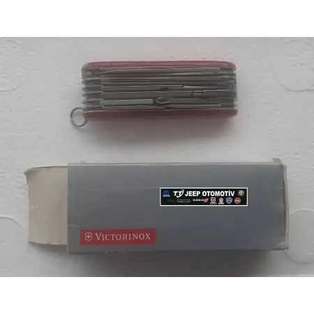 Jeep Marka Victorinox çok amaçlı kırmızı renk çakı
