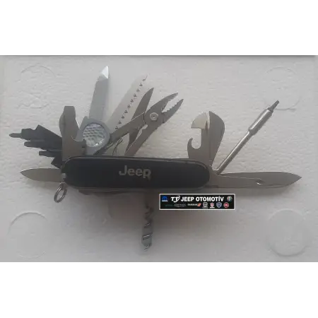 Jeep Marka Victorinox çok amaçlı siyah renk çakı