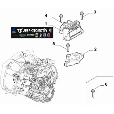 Jeep Renegade Compass Alfa Romeo Tonale 1.3L Orijinal Motor Takozu 52129601