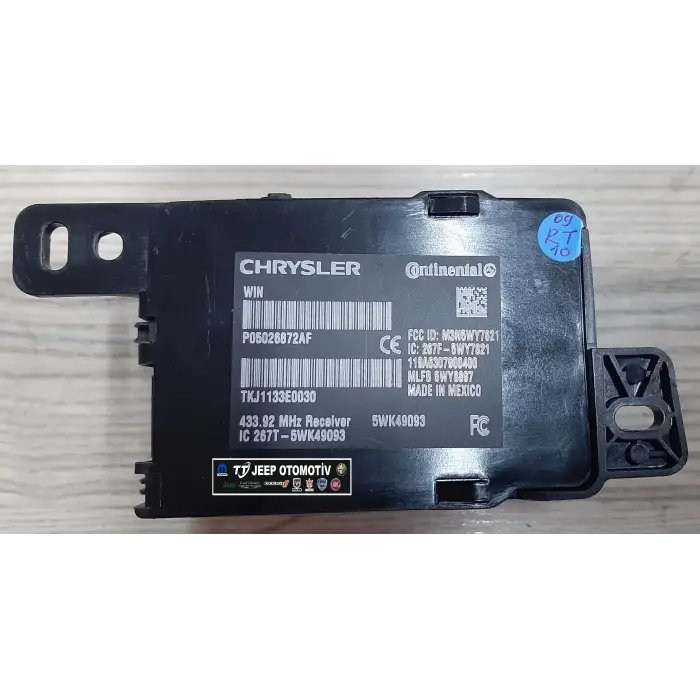 2009-2010 Chrysler Voyager Kontak Anahtar Modülü WIN P05026872AF 05026872AF - 2.El Ürün