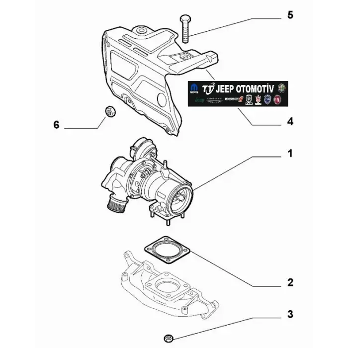 2010 - 2020 Alfa Romeo Giulietta 1.4L Turbo Muhafaza 55278485
