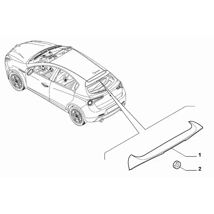2010 - 2020 Alfa Romeo Giulietta Arka Spoiler 156090609