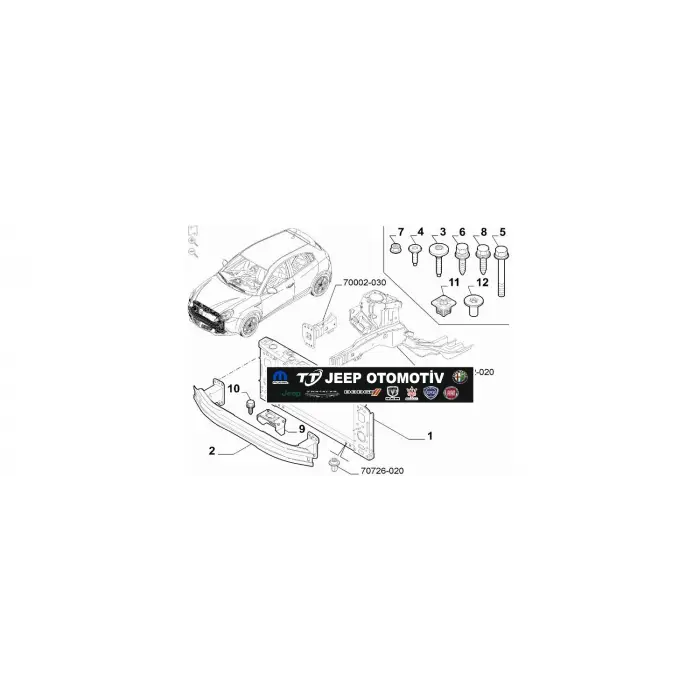 2010-2020 Alfa Romeo Giulietta Ön Tampon Demiri 51805761