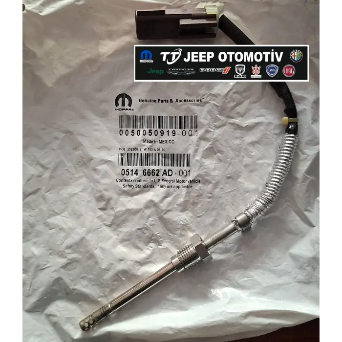 2014 - 18 Jeep Grand Cherokee Egzost Sıcaklık Sensörü 05146662AD
