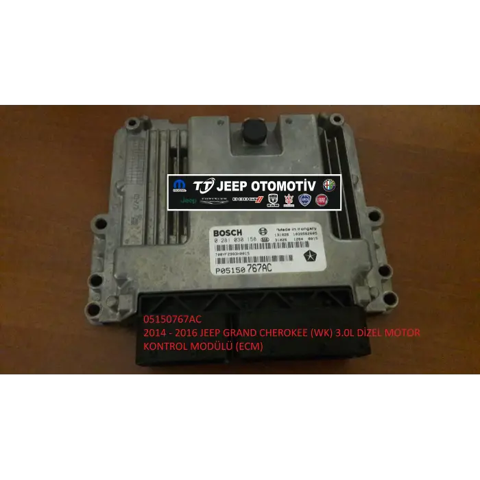 2014-2016 Jeep Grand Cherokee (WK) Dizel Motor Kontrol Modülü 05150767AC - 2.El