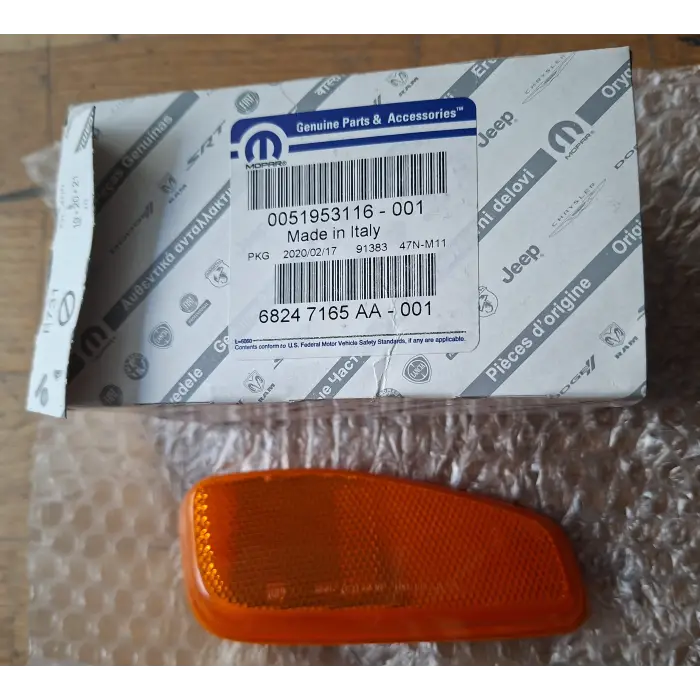 2014 - 2018 Jeep Renegade Sol Ön Turuncu Reflektör 51953116