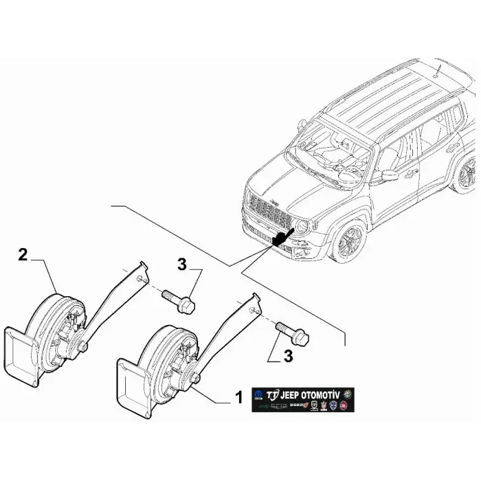 2014 - 2023 Jeep Renegade Tiz Korna 52082448