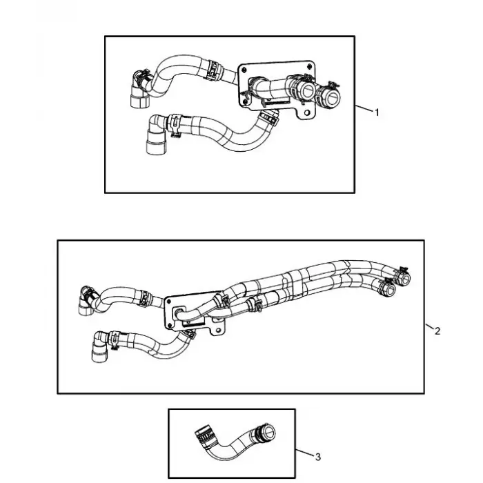 2015-21 Jeep Grand Cherokee 3.0 Dizel ısıtıcı hortum 55038033AG