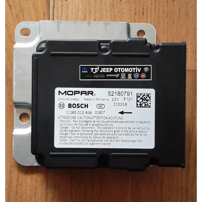 2018 - 2025 Jeep Renegade Fiat 500X Airbag Beyni Modülü 52180791 - 2.El