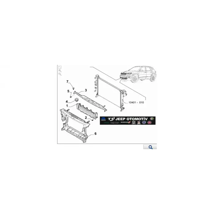 2021 -2023 Jeep Compass (MV) Ön Aktif Izgara havalandırma radyatör (AGS) 52152949