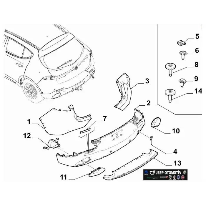 2022 Alfa Romeo Tonale Arka Alt Karlık 156157036 156164840 - 2.El Ürün