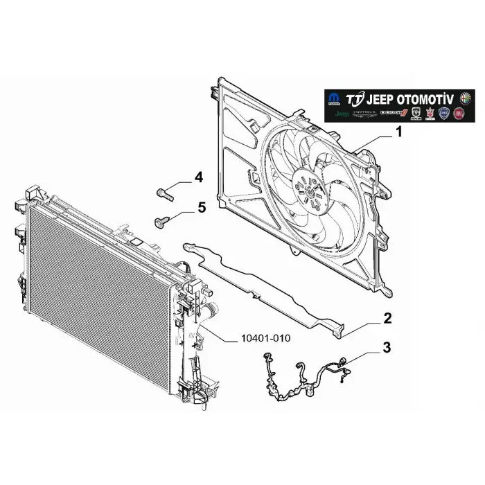 2019-24 Jeep Renegade Fiat 500X ElektroFan 1.5L Hibrit 52181757 - 2.El Ürün