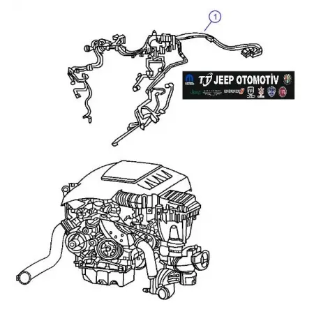 2005-10 Jeep Grand Cherokee Motor Tesisat A6421508020 68001764AA - 2.El Ürün
