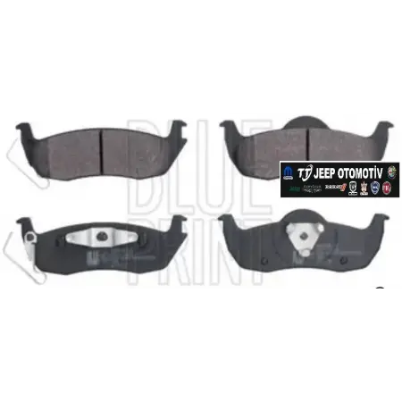 2005 - 2010 Jeep Grand Cherokee Commander Arka Fren Balatası OEM Blueprint ADA104220