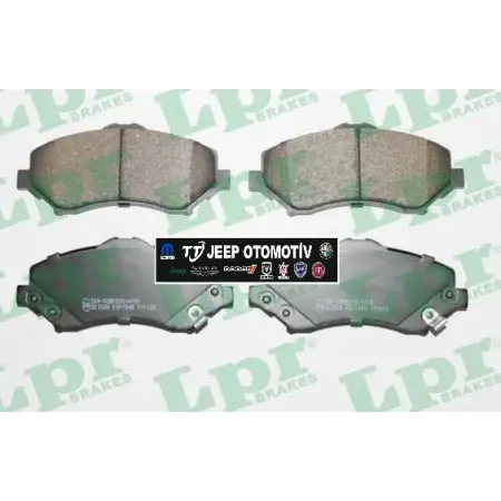 2007 - 2017 Jeep Cherokee Rubicon Dodge Nitro Ön Fren Balatası OEM LPR 05P1548