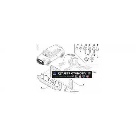 2010-2020 Alfa Romeo Giulietta Ön Tampon Demiri 51805761