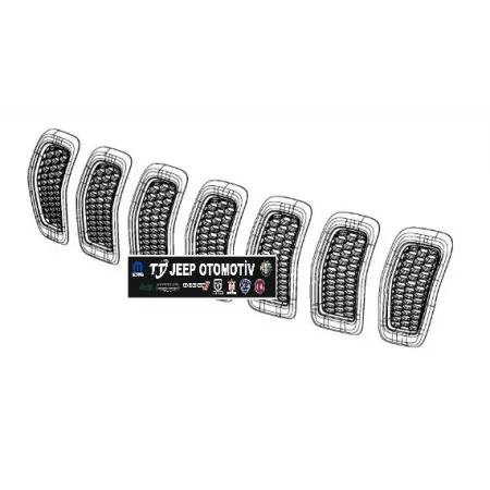2014 - 2018 Jeep Cherokee Ön Izgara / Panjur OEM Tekli ya da Hepsi