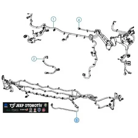 2014-2018 Jeep Cherokee Ön Tampon / Ön Grup Tesisatı 68194745AD