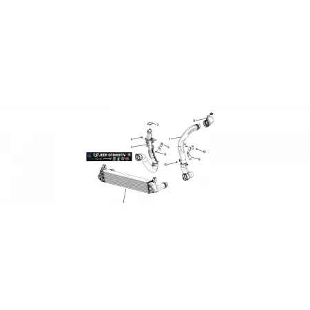 2015 - 2018 Jeep Cherokee (KL) İntercooler Borusu 68191510AE
