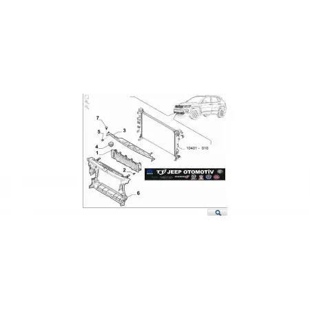 2021 -2023 Jeep Compass (MV) Ön Aktif Izgara havalandırma radyatör (AGS) 52152949