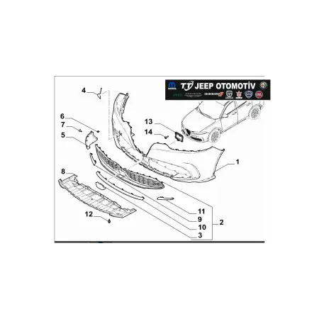 2022-2024 Alfa Romeo Tonale Ön Izgara 156169068