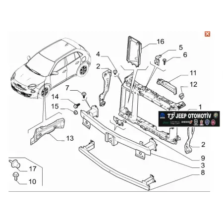 Jeep Avenger / Alfa Romeo Junior / Fiat 600 Ön Panel 9848028180 - 2.El