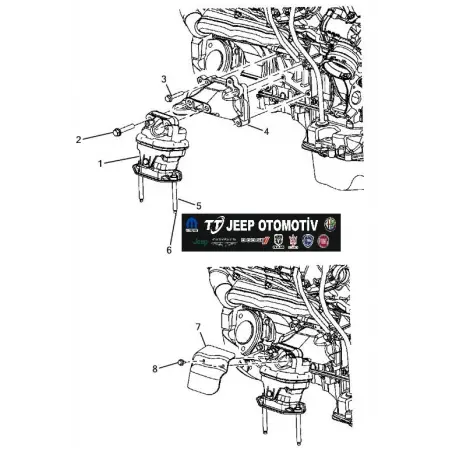 2005 - 2010 Chrysler 300C Dizel Motor Kulağı Takozu 04578190AE OEM