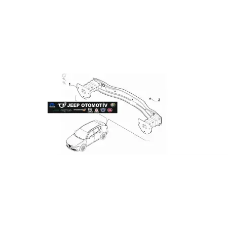 Alfa Romeo Tonale arka tampon demiri 50564795