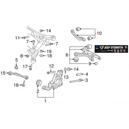 Audi A4 A5 A6 A7 Q5 Ori. Sıfır Sağ Arka Alt Salıncak 8K0505312J