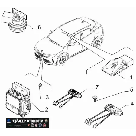 Jeep Avenger / Alfa Romeo Junior ACC Radar Sensör 9855778480