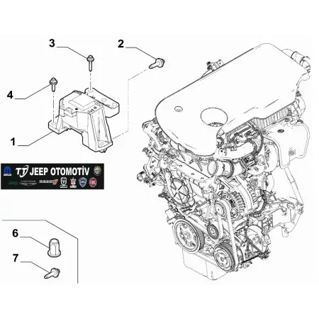 Jeep Renegade Compass Tonale Fiat Egea 1.5 Motor Takozu 52162417