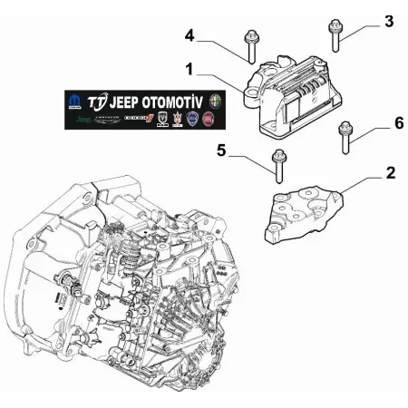Jeep Renegade Compass Tonale Fiat Egea 1.5 Motor Takozu 52162418
