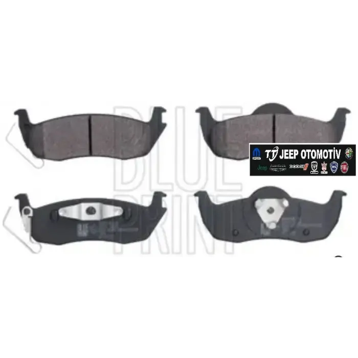 2005 - 2010 Jeep Grand Cherokee Commander Arka Fren Balatası OEM Blueprint ADA104220