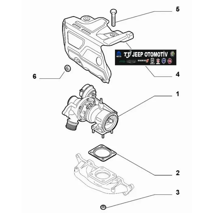 2010 - 2020 Alfa Romeo Giulietta 1.4L Turbo Muhafaza 55278485