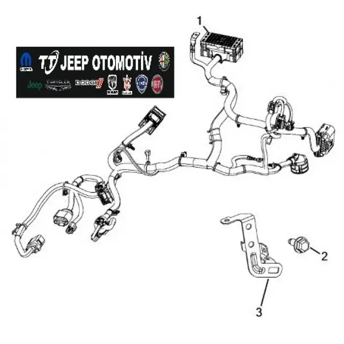 2014 - 2018 Jeep Cherokee KL 2.0 Şanzıman Tesisatı 68270156AC - 2.El