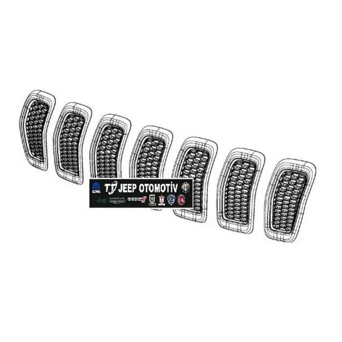 2014 - 2018 Jeep Cherokee Ön Izgara / Panjur OEM Tekli ya da Hepsi