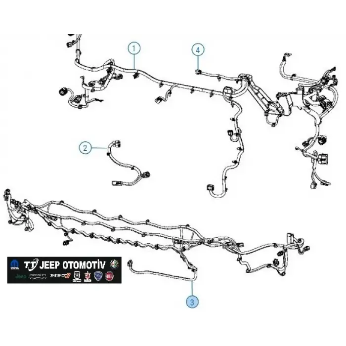 2014-2018 Jeep Cherokee Ön Tampon / Ön Grup Tesisatı 68194745AD