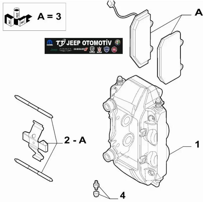 2022 - 2025 Alfa Romeo Tonale Ön Fren Balatası OEM Delphi 77369330