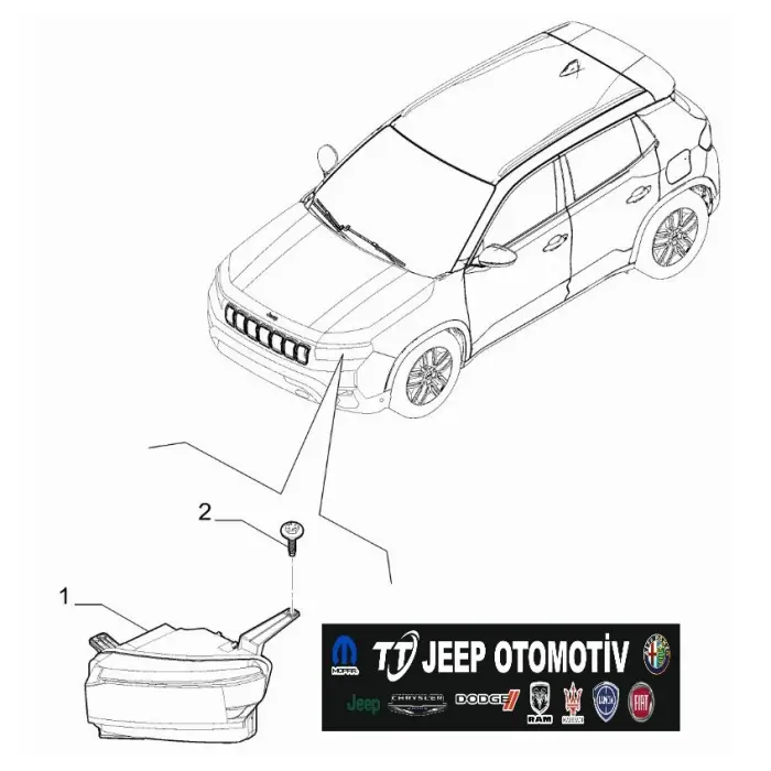 2026 - Jeep Compass (MW) Sol Far 9874382280 - 2.El Ürün