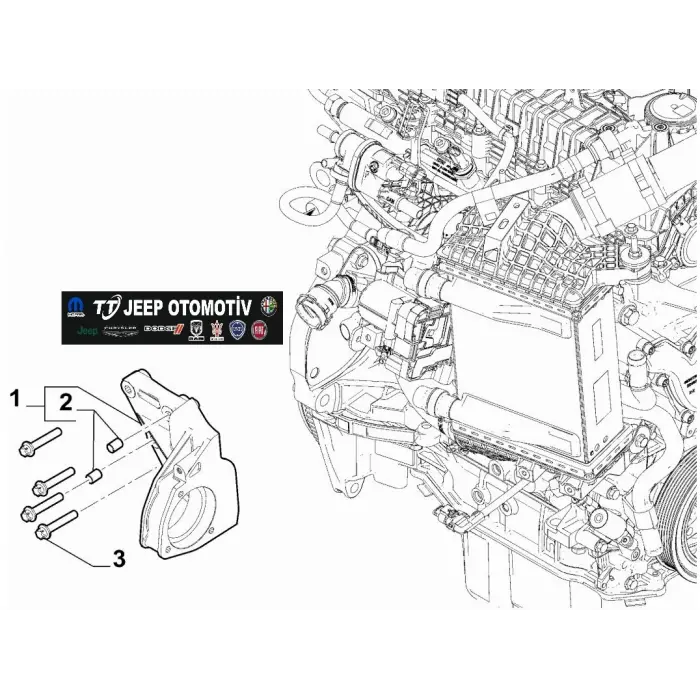 Jeep Renegade Compass Tonale Fiat Egea 1.5 Motor Braketi 46352673